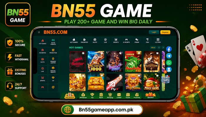 BN55 Game Pakistan's No1 gaming platform for real money in 2026