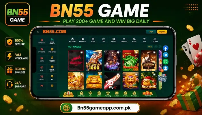 BN55 Game Pakistan's No1 gaming platform for real money in 2026
